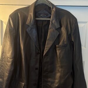 Jones New York Black Leather Jacket